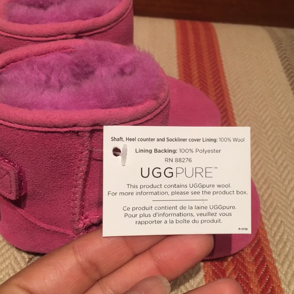 Ugg infant Jesse Bow Princess Pink Slip-ons - Picture 4 of 8